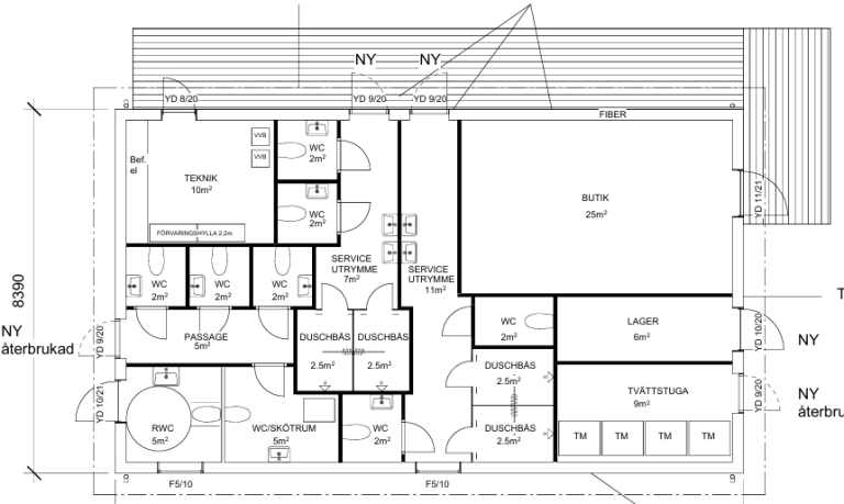 Renovering av Vimmerby campings servicehus.