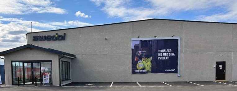 Nybyggnation Swedol butik Swedol Vimmerby -Eldaren 3. Tegelbruksgatan. Nybyggnation verksamhetslokal